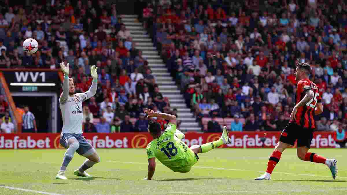 Карколомний переможний гол на очах Забарного у відеоогляді матчу Борнмут – Манчестер Юнайтед