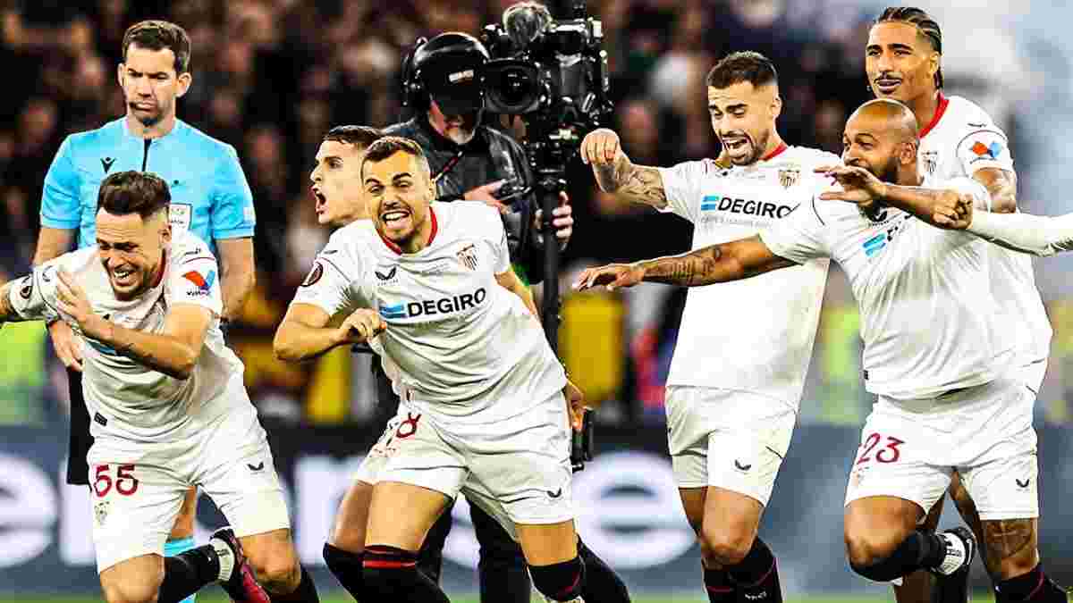 Севилья – Рома: игрок андалусийцев показал неприличный жест во время серии пенальти