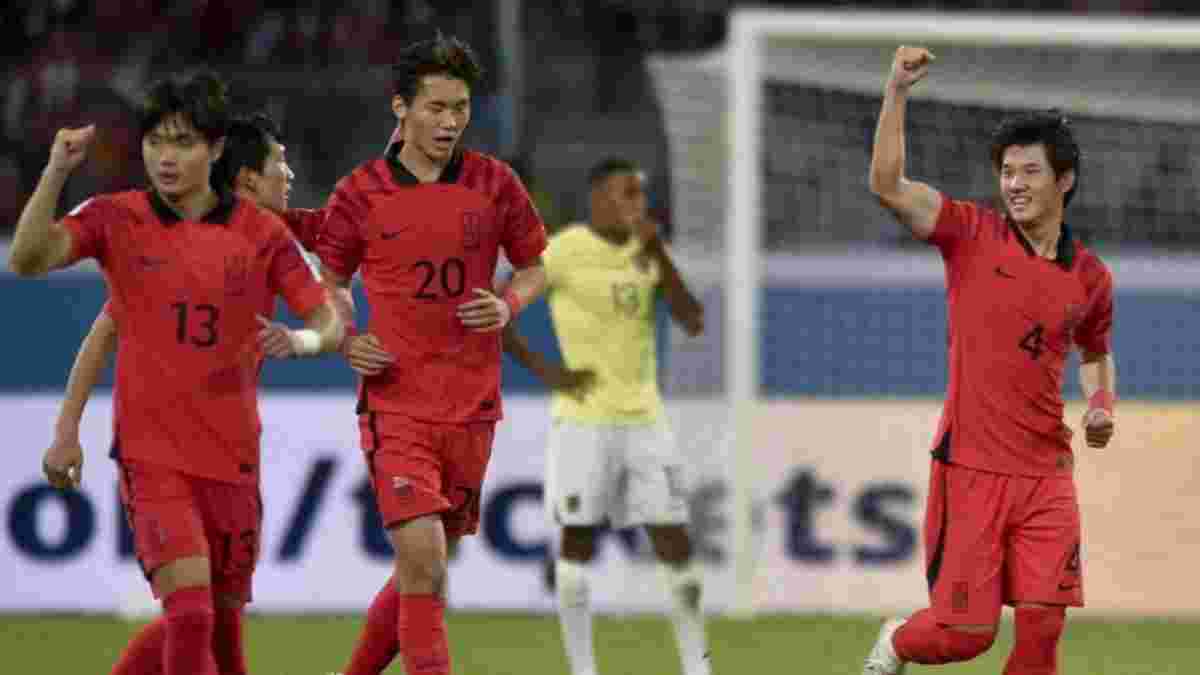 ЧС-2023: Південна Корея стала останнім учасником чвертьфіналу, перестрілявши Еквадор – виліт гравця Шахтаря