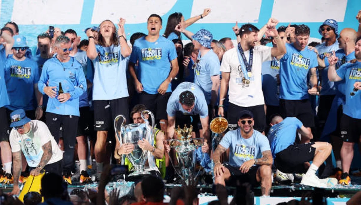 Игроки Манчестер Сити / фото: Getty