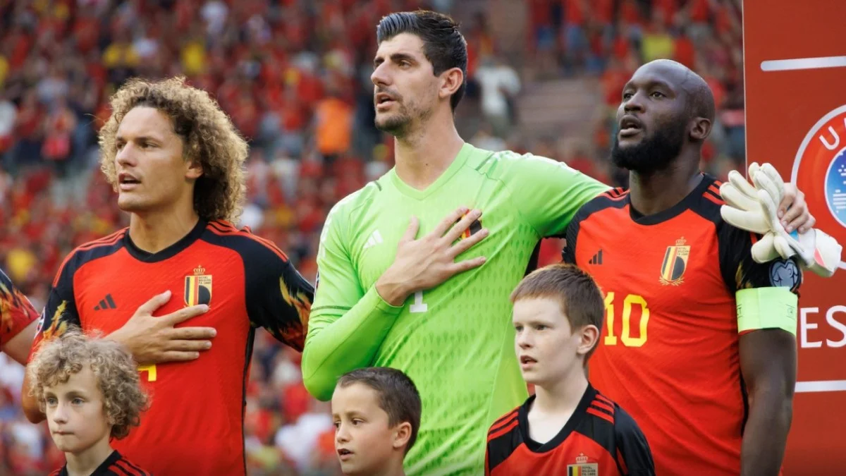 Тибо Куртуа в составе сборной Бельгии / BELGA