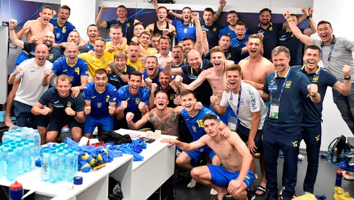 Сборная Украины U-21 после победы над Румынией / УАФ