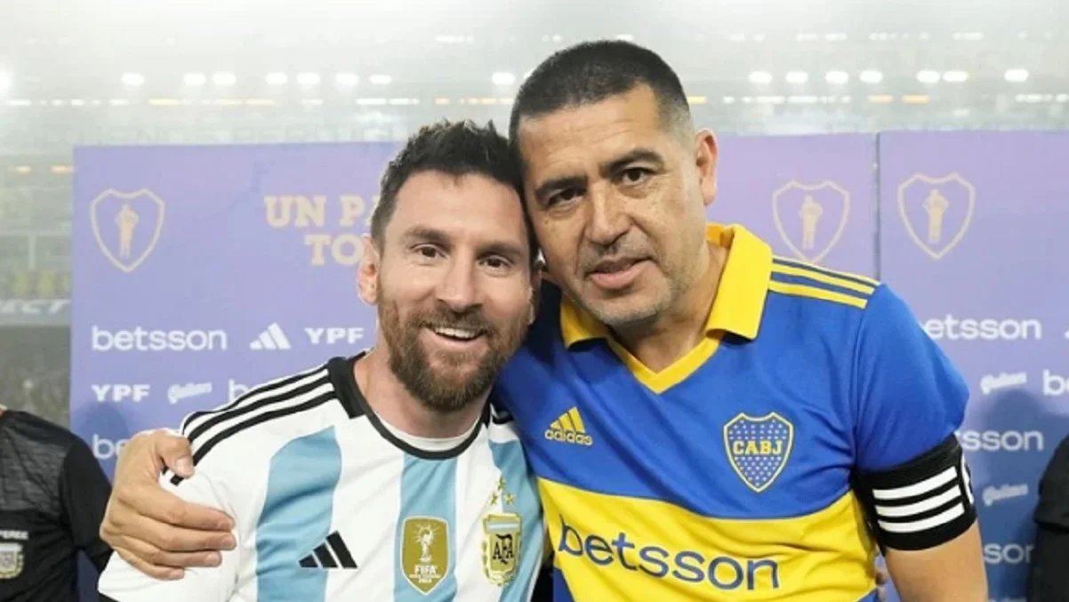 Мессі і Рікельме / Фото: Prensa Boca