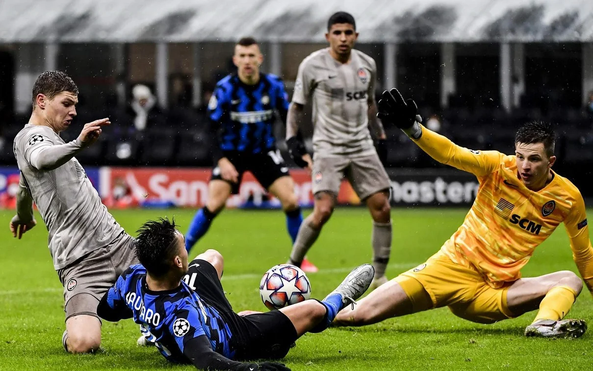 Трубін грав проти Інтера / Сайт Шахтаря