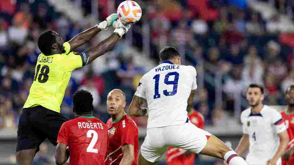 Кубок КОНКАКАФ: США з тенісним рахунком перемогли Сент-Кіттс і Невіс, Ямайка без динамівця розбила Тринідад