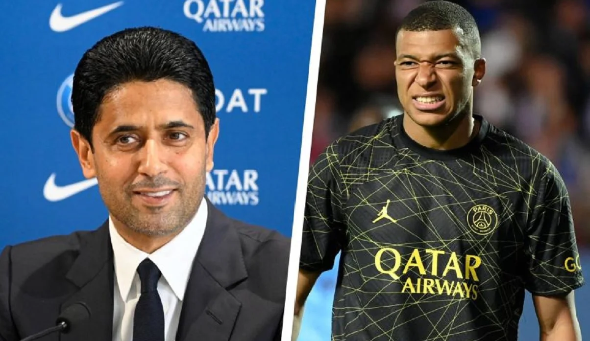 Нассер Аль-Хелаїфі та Мбаппе / колаж: L'Équipe