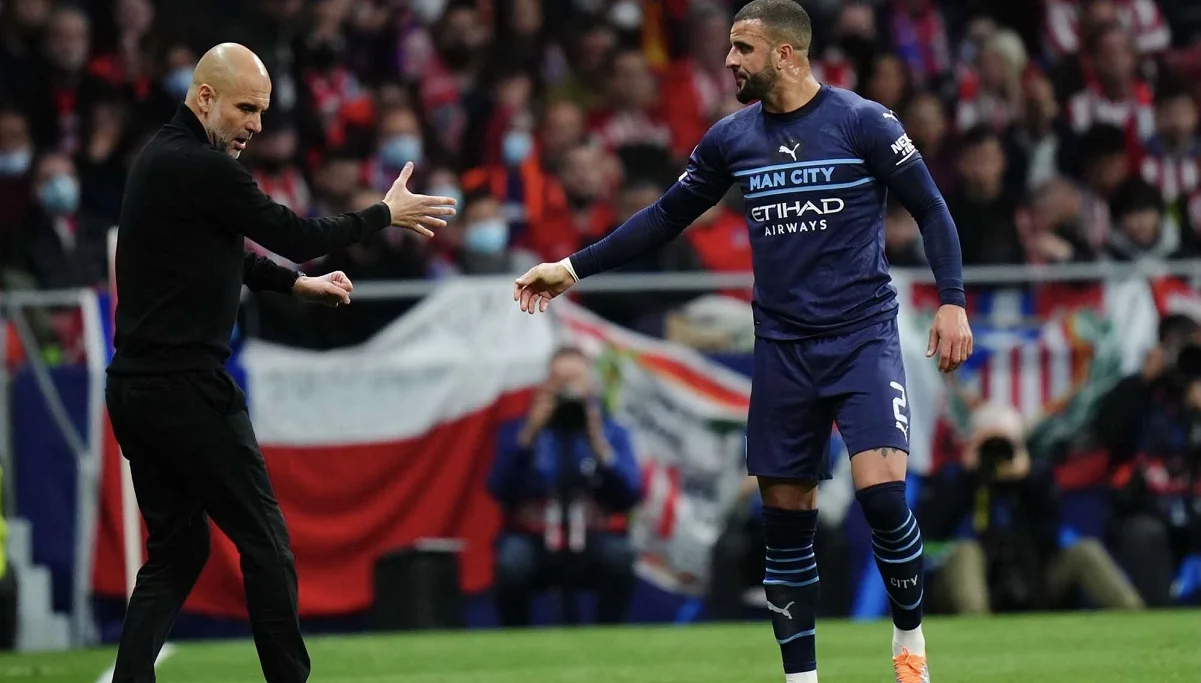 Пеп Гвардіола та Кайл Вокер / фото: соцмережі гравця