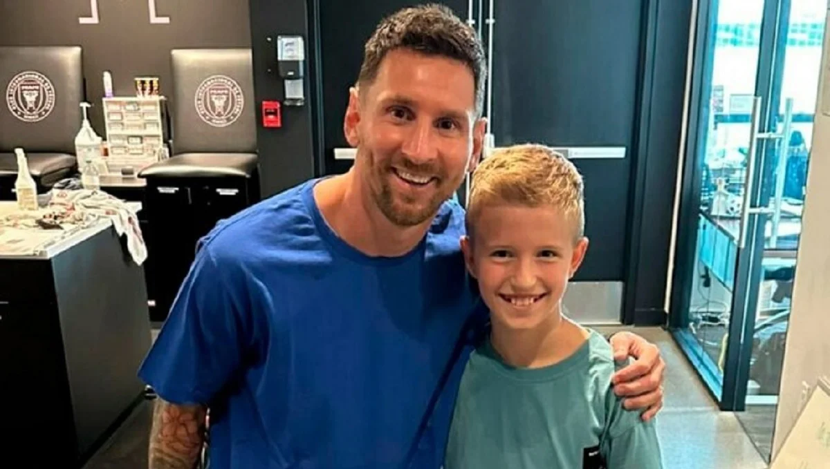 Ліонель Мессі і Андрій Кривцов / Фото з соцмереж