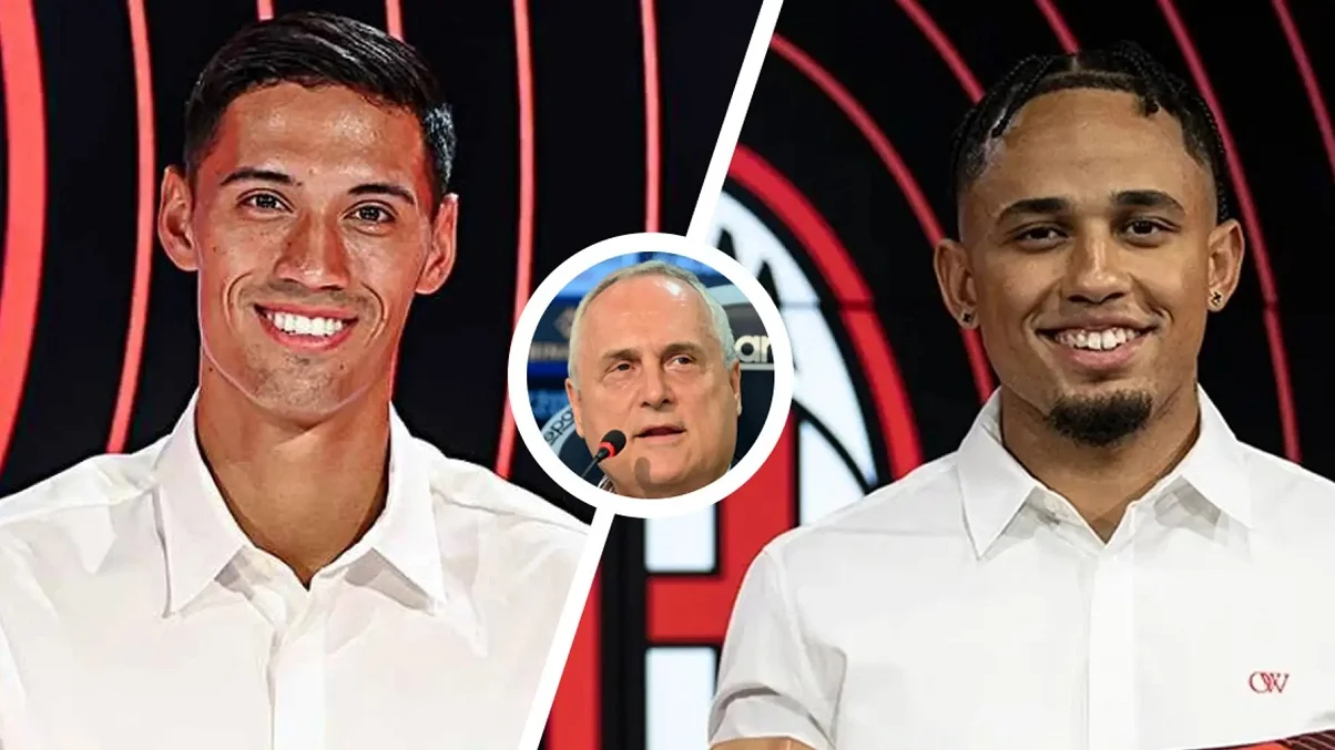 новачки Мілана та президент Лаціо / фото із соцмереж