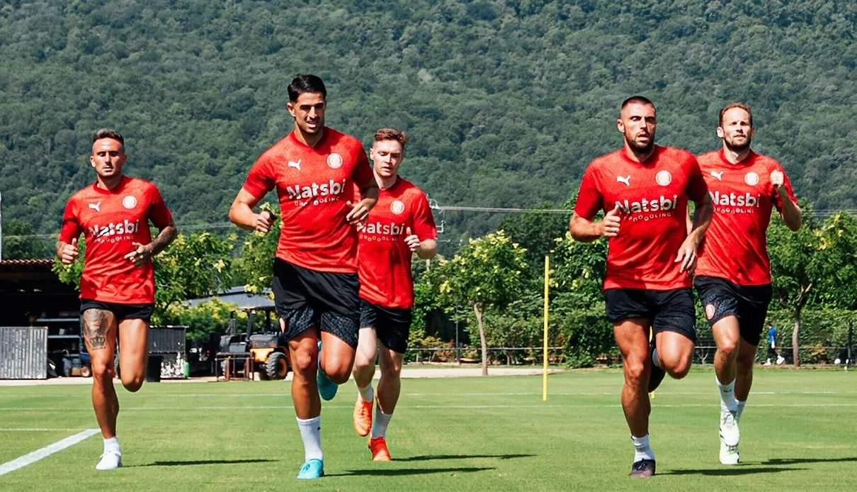 Цыганков и компания тренируются / Сайт Жироны