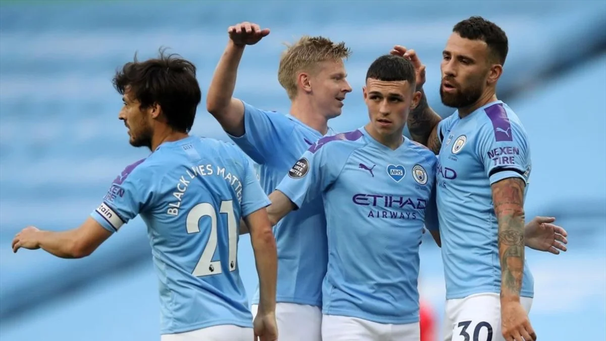 Давід Сілва, Олександр Зінченко, Філ Фоден та Ніколас Отаменді / Getty Images