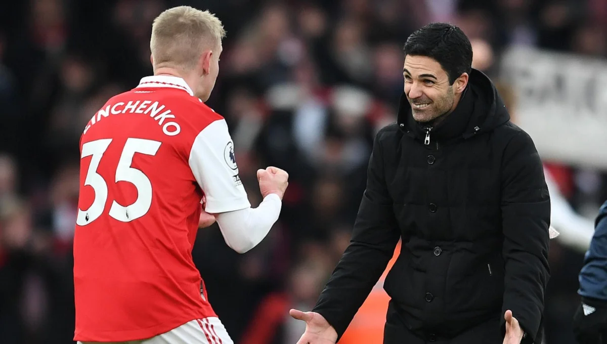 Олександр Зінченко і Мікель Артета / Арсенал