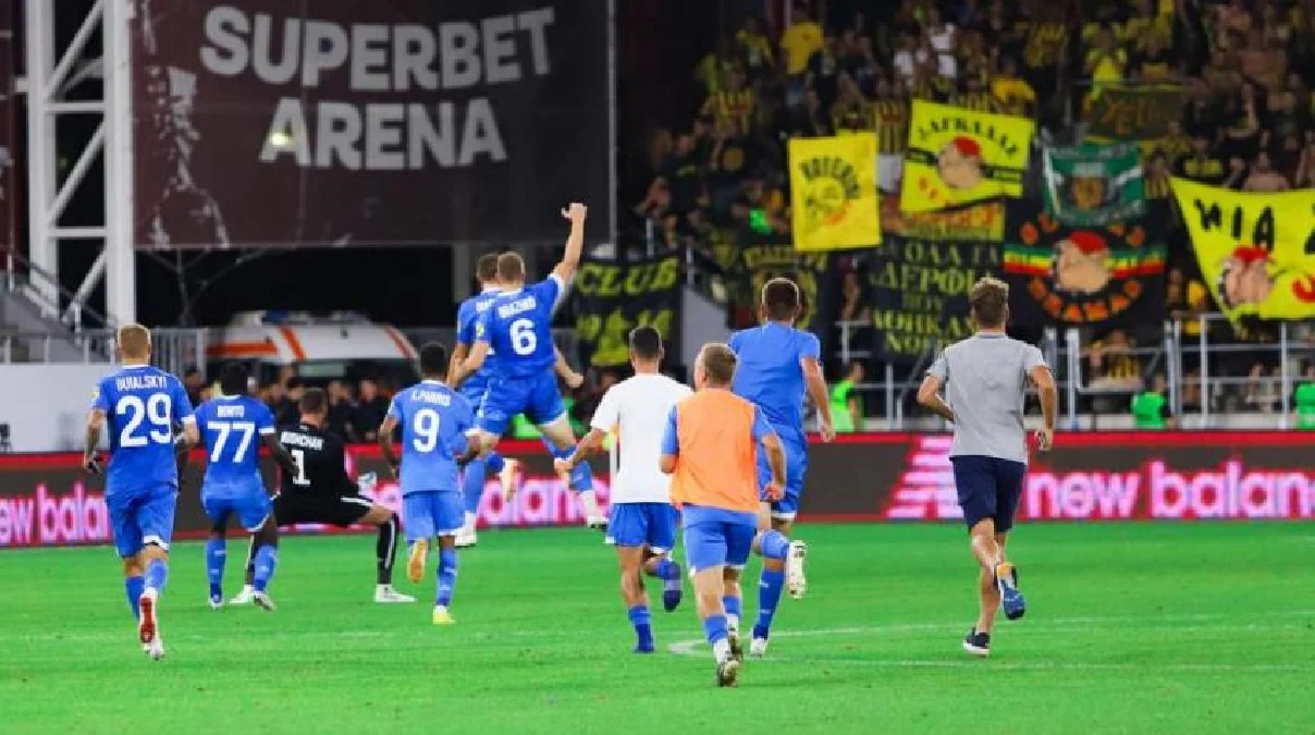 Динамо после победы над Арисом / Фото О. Щербицкой