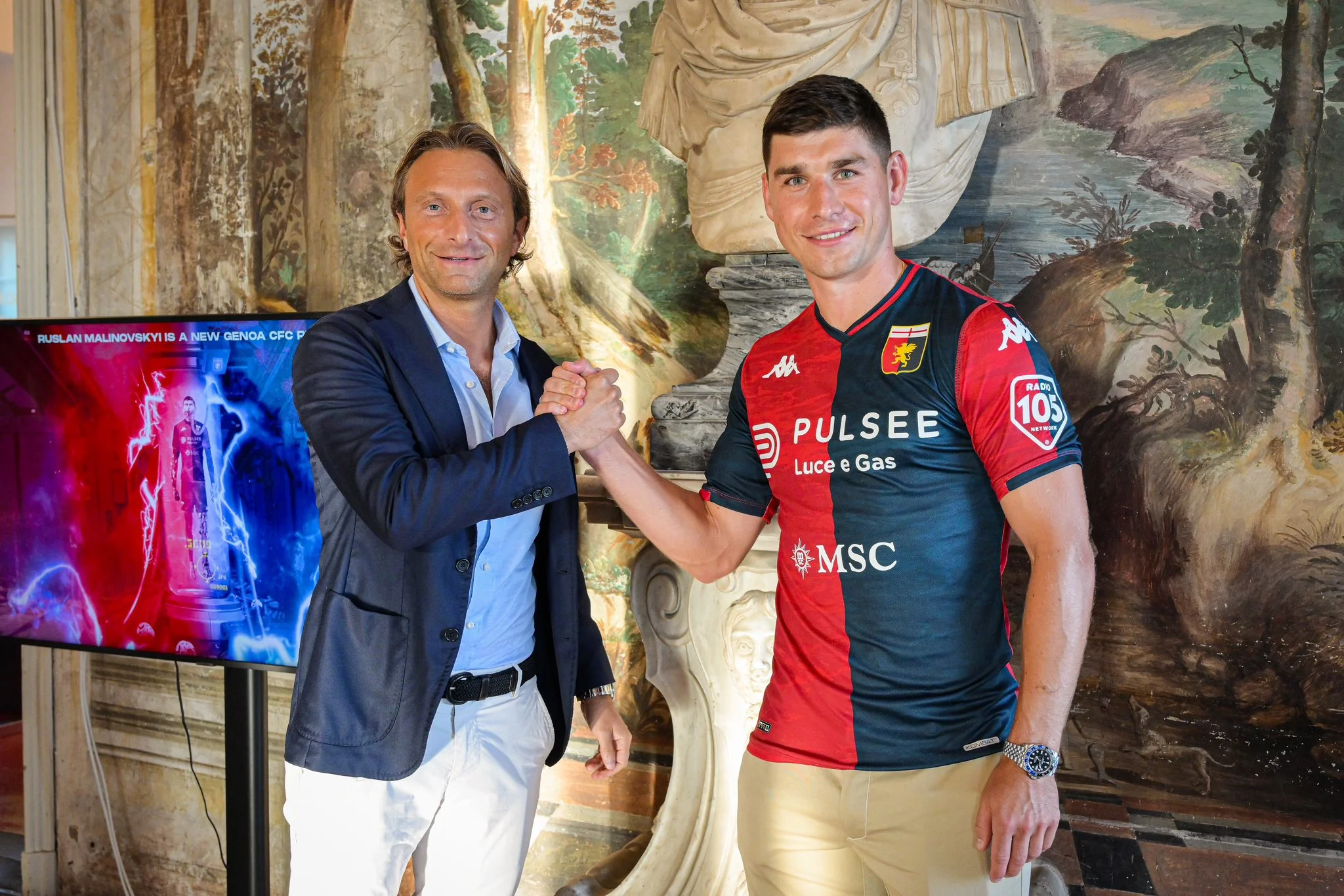 Руслан Маліновський (праворуч) / ФК Дженоа