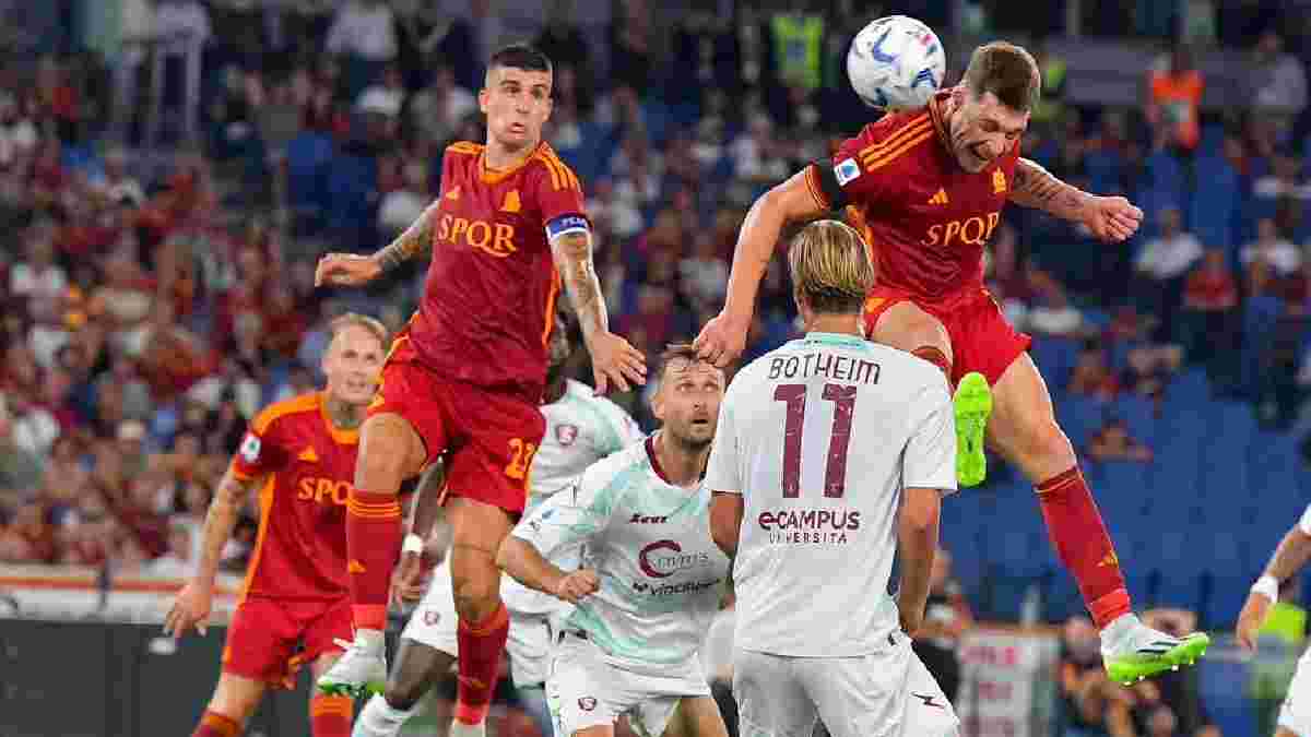 Рома у матчі з двома дублями влаштувала перестрілку з Салернітаною, Аталанта на останніх хвилинах дотисла Сассуоло