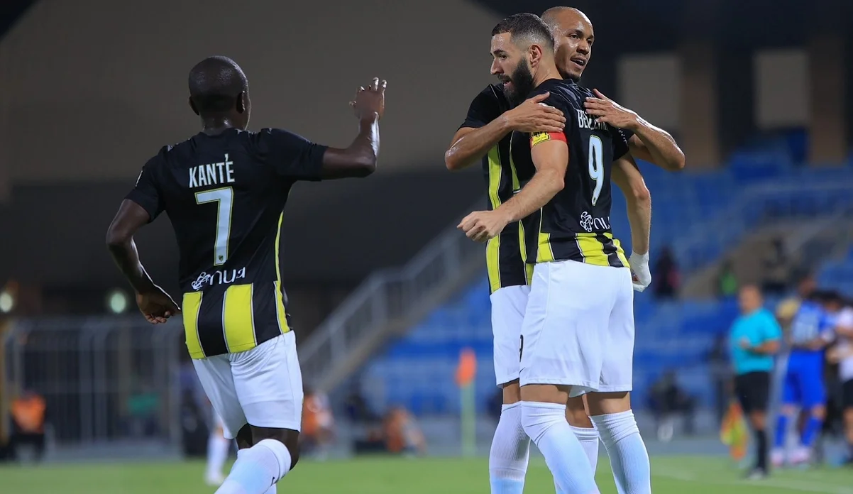 Канте, Бензема и Фабинью / фото: Аль-Иттихад