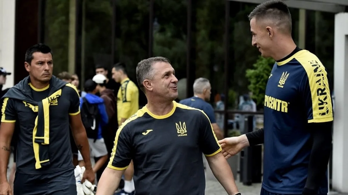 Сергій Ребров та Анатолій Трубін / фото: УАФ