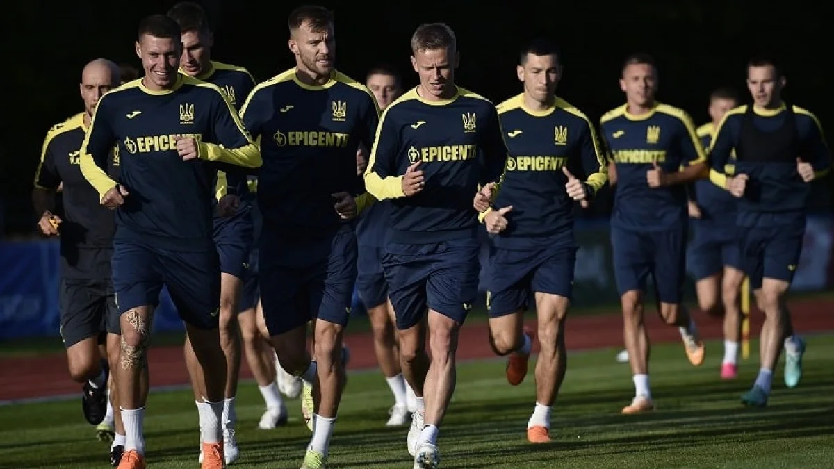 Тренировка игроков сборной Украины / фото: УАФ