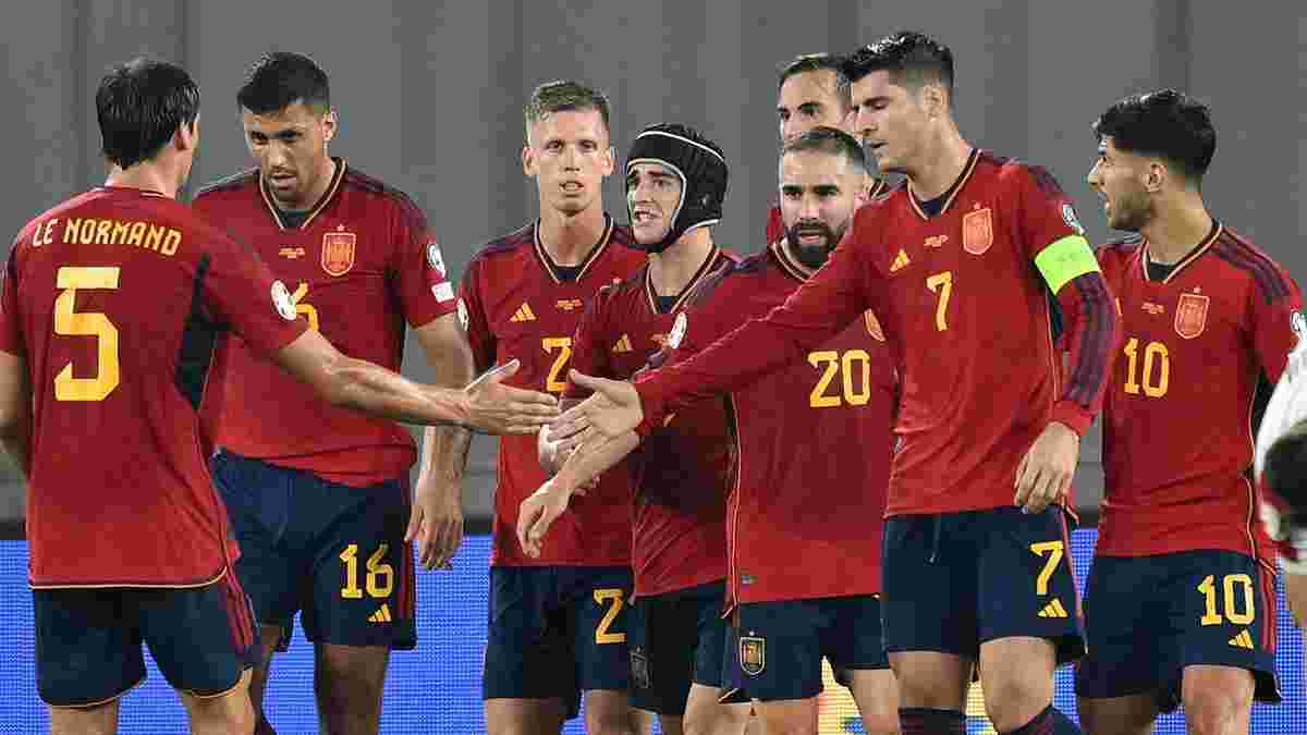 Евро-2024, отбор: Испания за тайм изнасиловала Грузию – два рекорда дебютанта, легионеры Шахтера причастны к провалу
