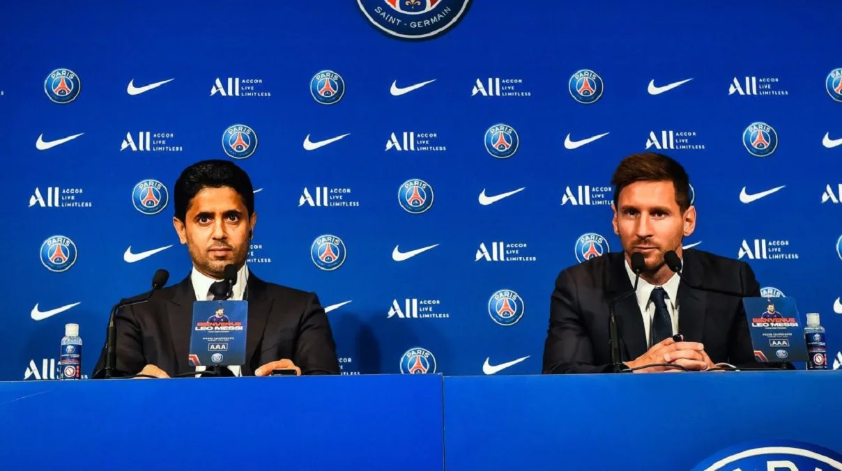 Нассер Аль Хелаїфі та Мессі / фото: Icon Sport