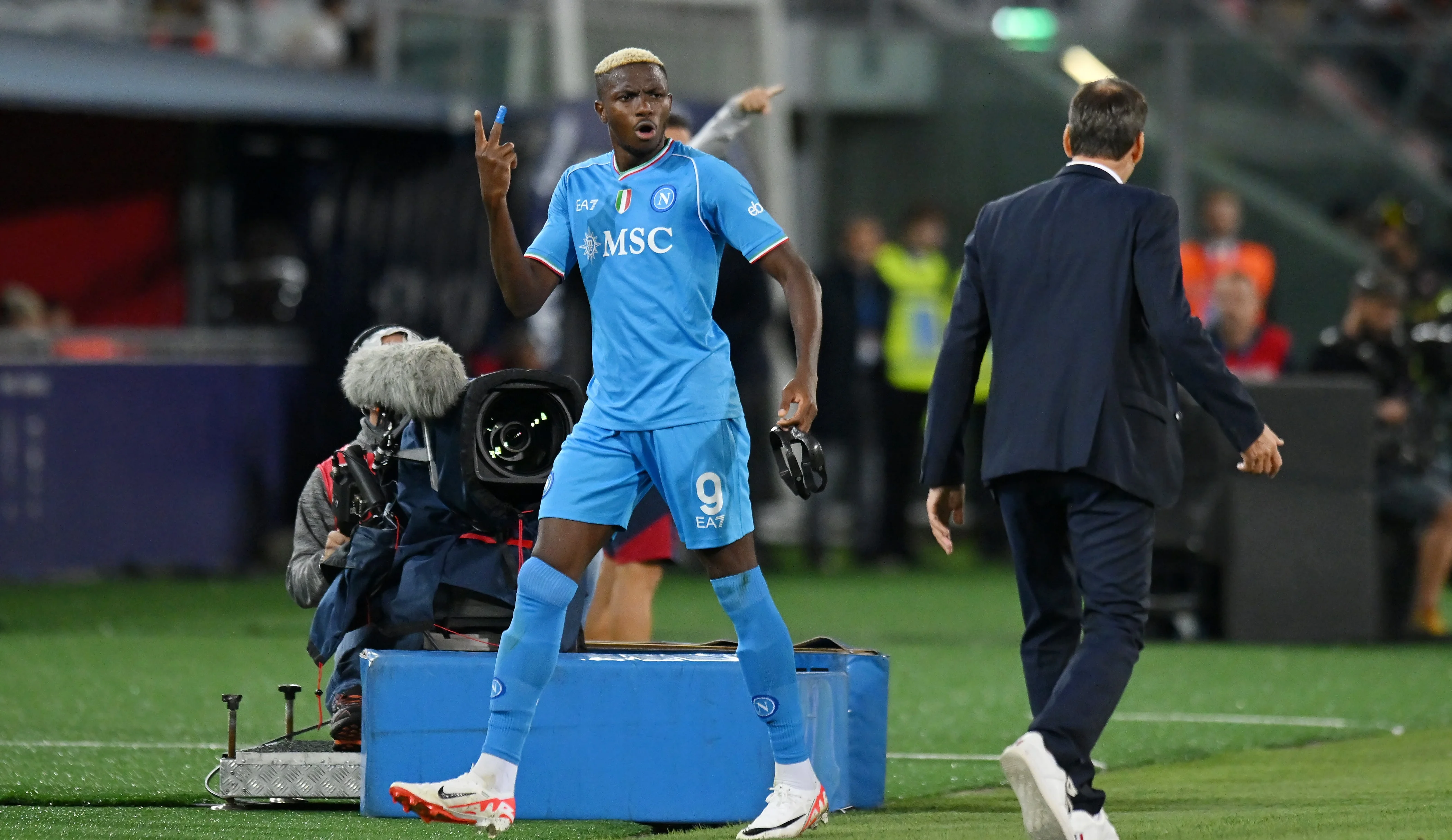 Виктор Осимхен и Руди Гарсия