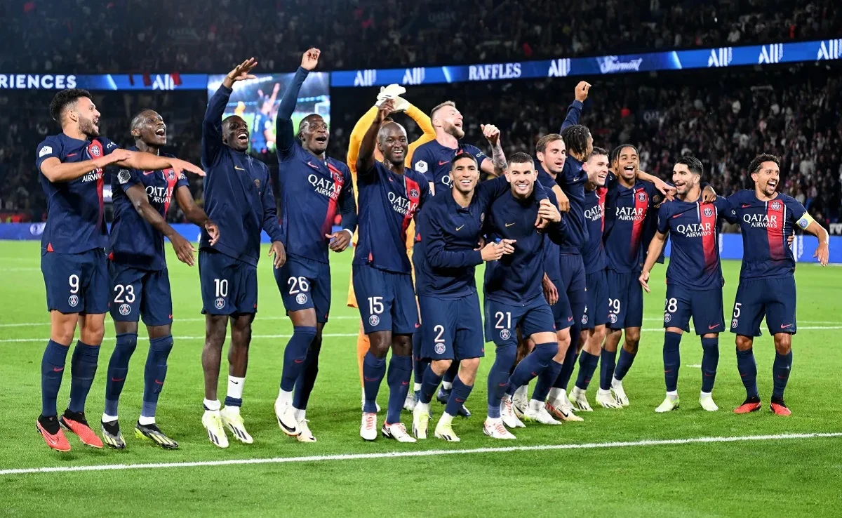 ПСЖ празднует победу