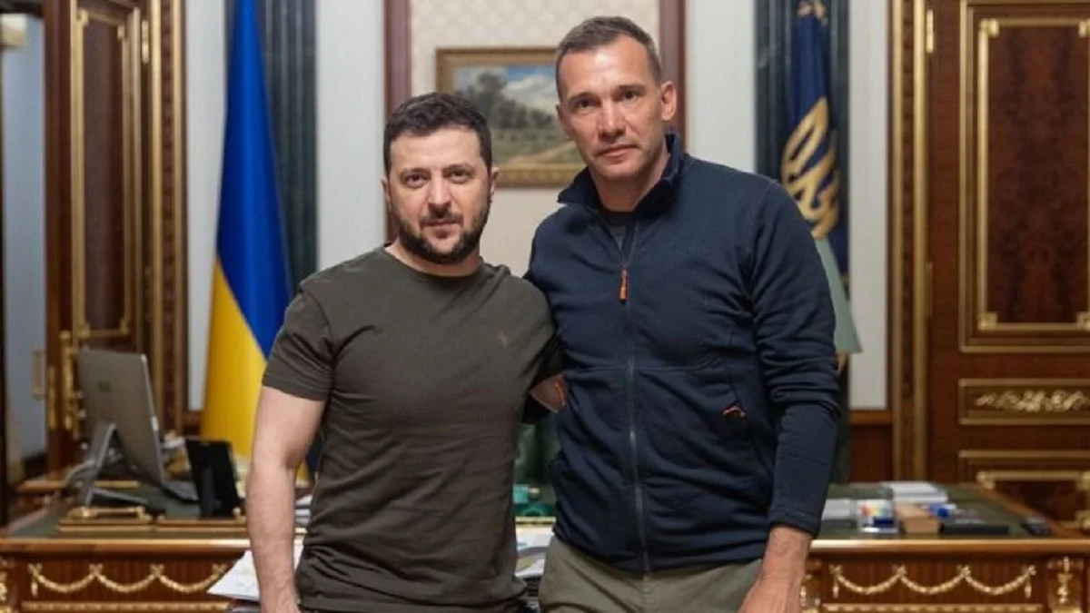 Владимир Зеленский и Андрей Шевченко / United24
