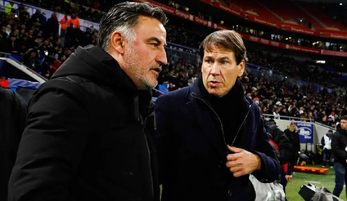 Кристоф Гальтье и Руди Гарсия во время работы в чемпионате Франции/ фото: Icon Sport