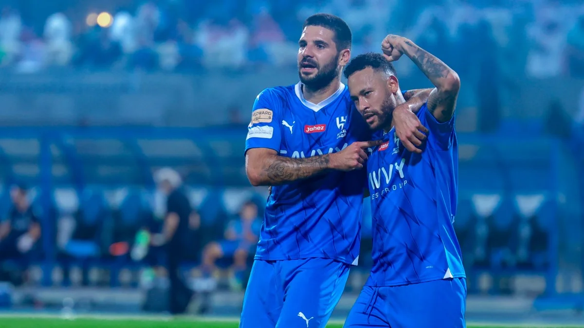 Митрович и Неймар / фото: ФК Аль-Хиляль