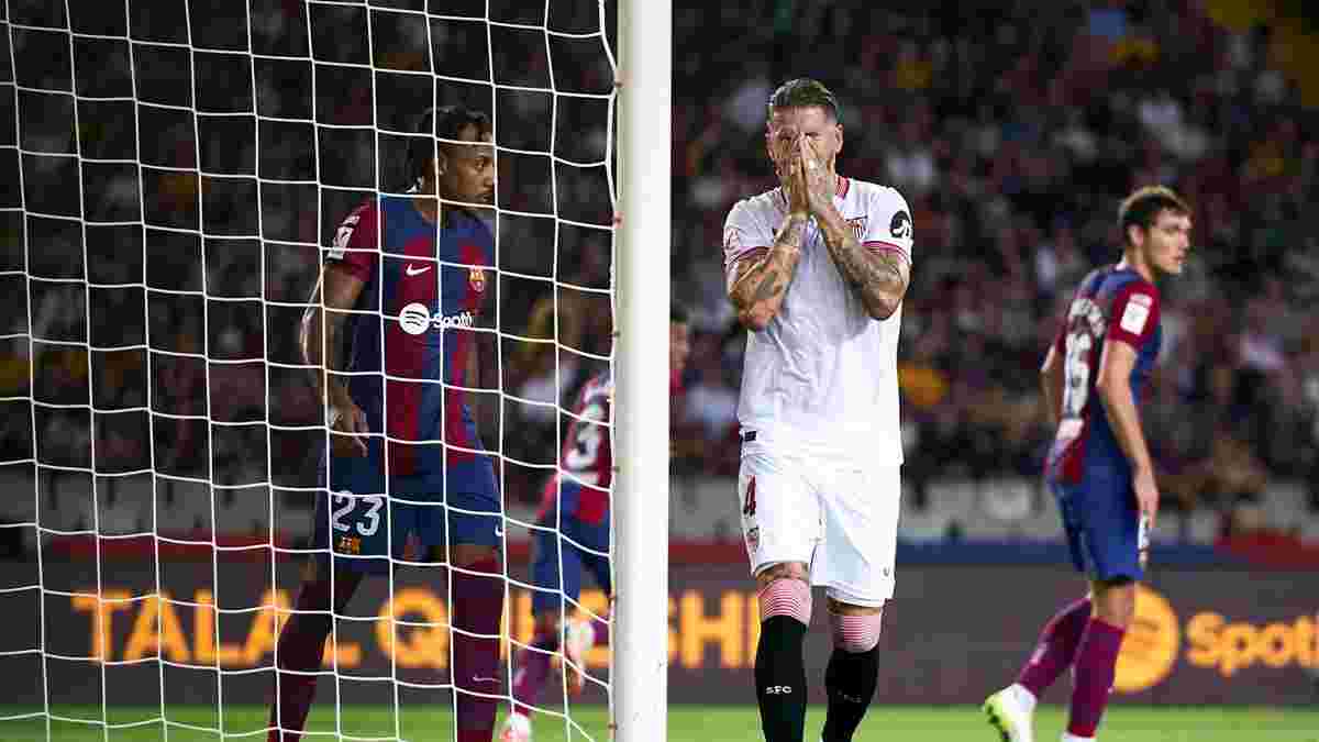 Драма Серхио Рамоса в видеообзоре матча Барселона – Севилья – 1:0