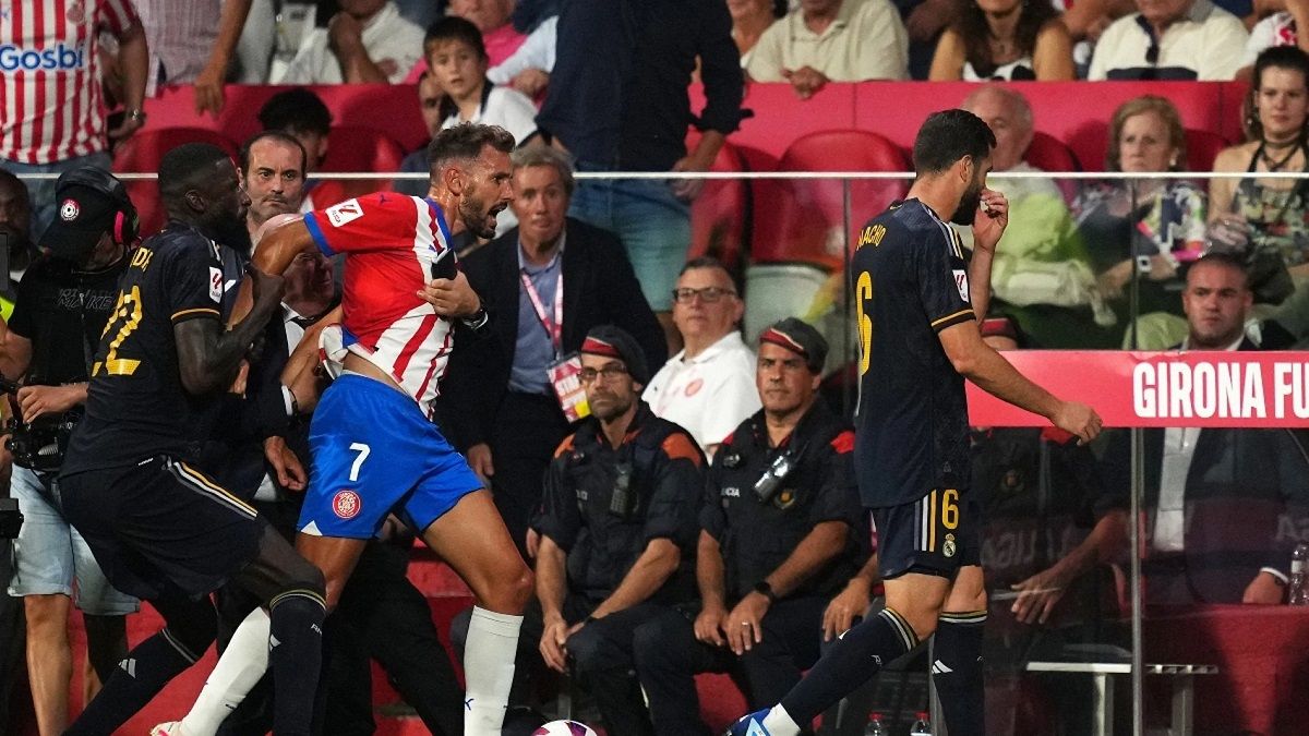 Начо в матче Жирона – Реал 30 09 2023 / La Liga