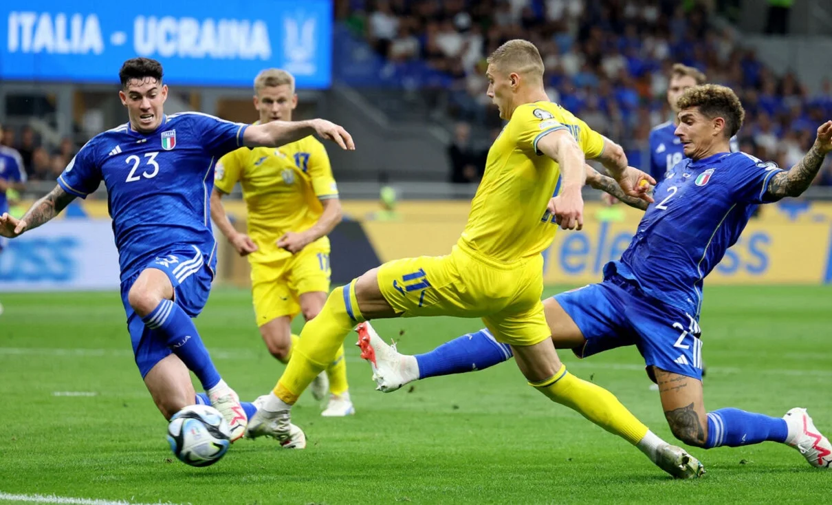 Первый матч между Италией и Украиной / Сайт УЕФА