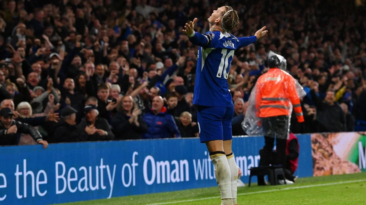 Михайло Мудрик забив гол у матчі Челсі – Арсенал 21 10 2023 / фото: ФК Челсі