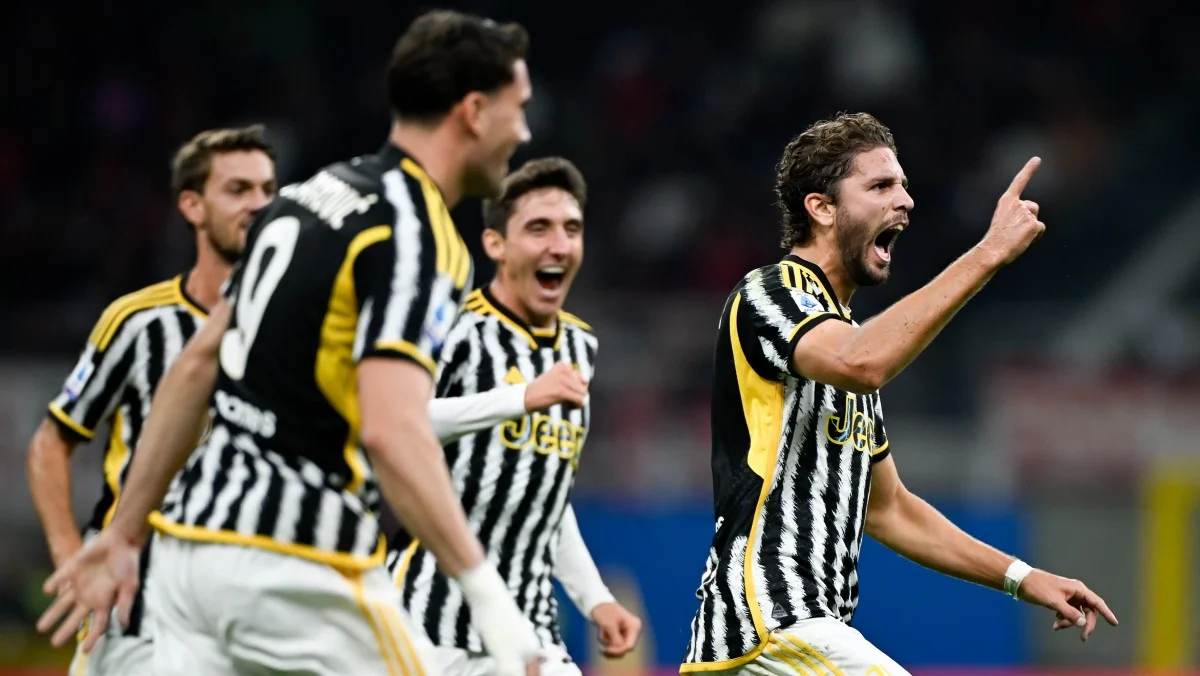 Локателли празднует победный гол / фото: ФК Ювентус