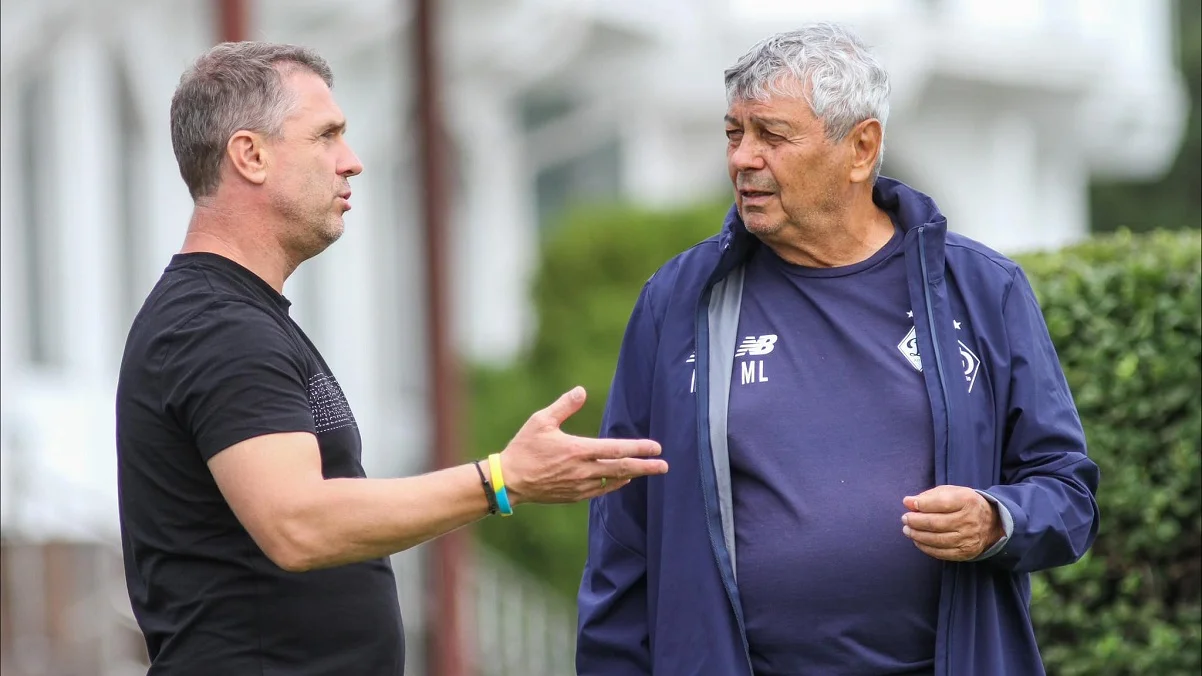 Мирча Луческу (справа) / ФК Динамо Киев