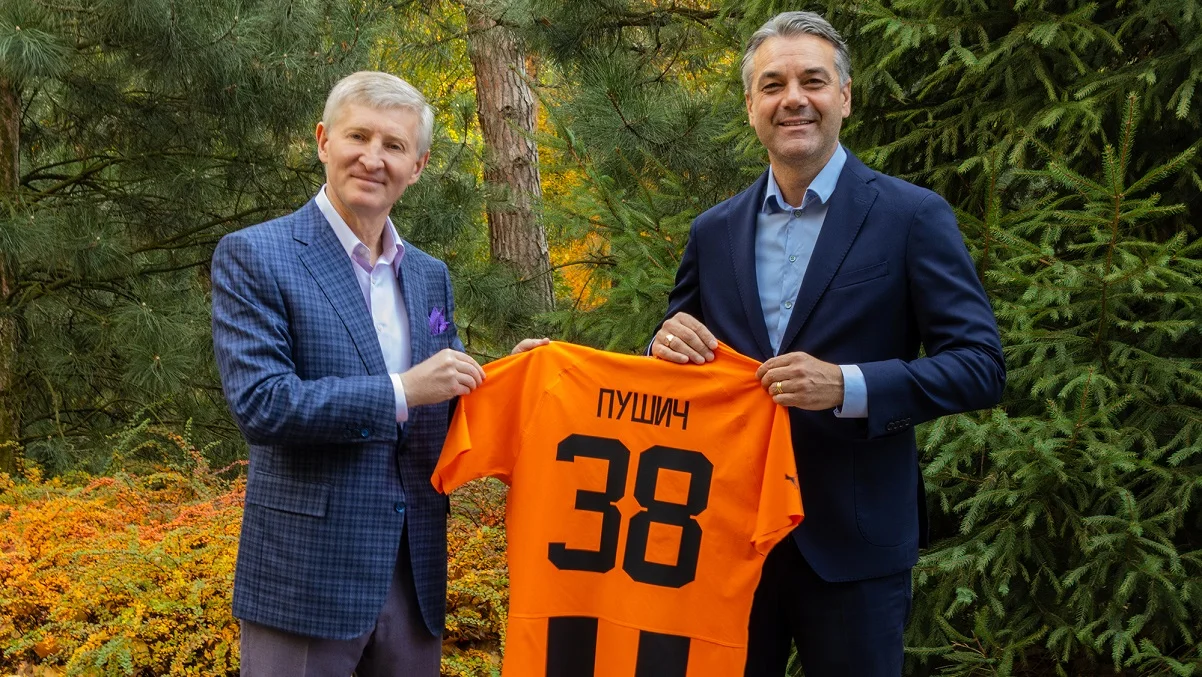 Ахметов і Пушіч / фото: Шахтар