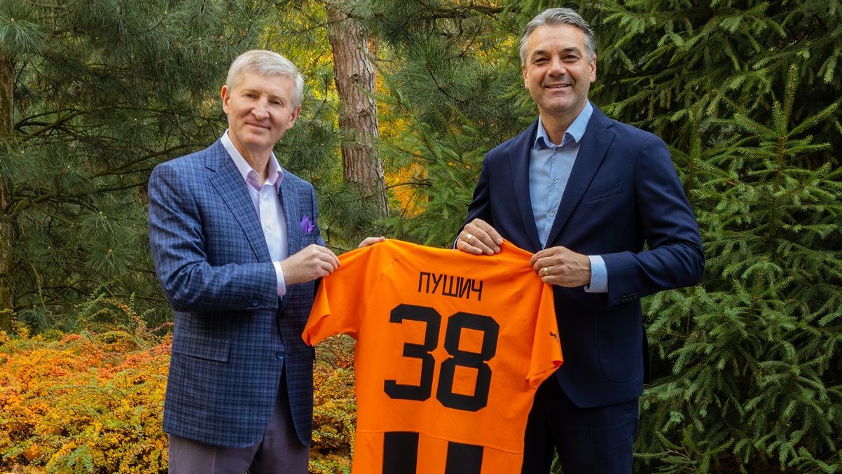 Ахметов і Пушіч / фото: Шахтар