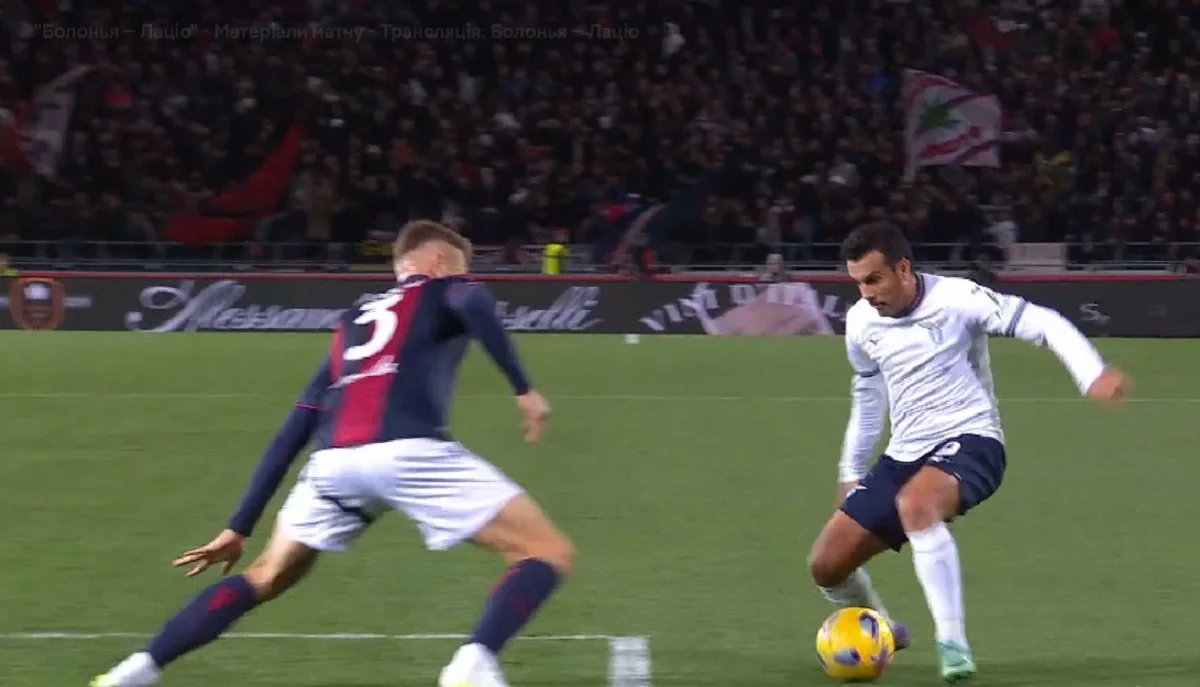 Болонья – Лаціо: рахунок і огляд матчу 03 11 2023 / скріншот з трансляції MEGOGO