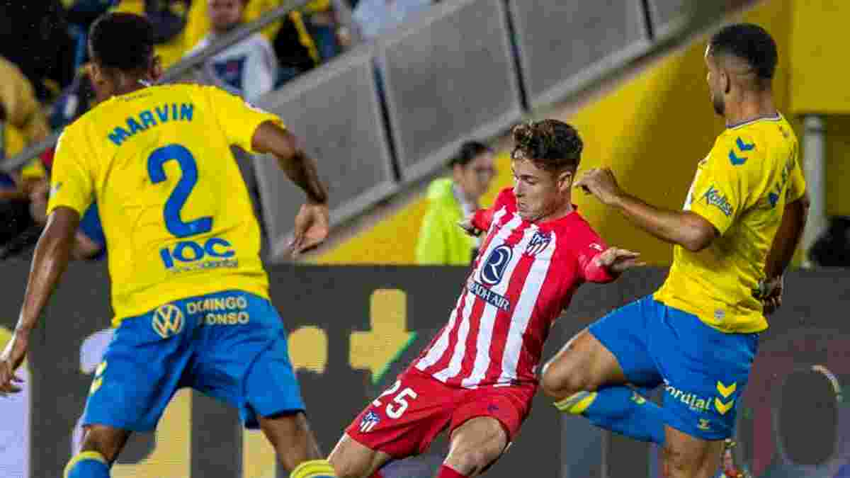 Атлетико сенсационно проиграл Лас-Пальмас, потеряв шанс на лидерство в Ла Лиге – Цыганков и Довбик могут уйти в отрыв