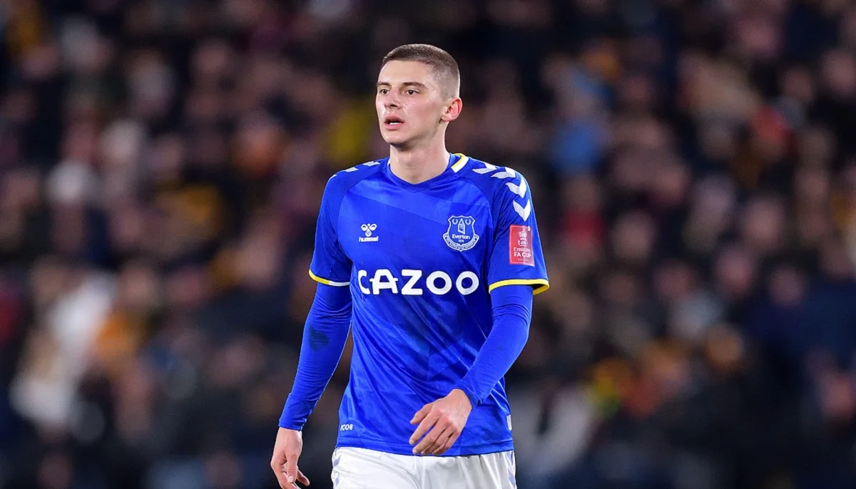 Виталий Миколенко забил гол в матче Эвертон – Брайтон 04 11 2023 / Getty Images