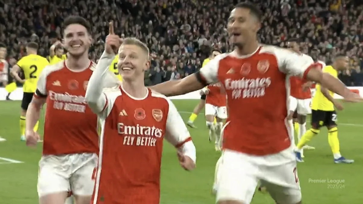 Олександр Зінченко забив гол у матчі АПЛ Арсенал – Бернлі 11 11 2023