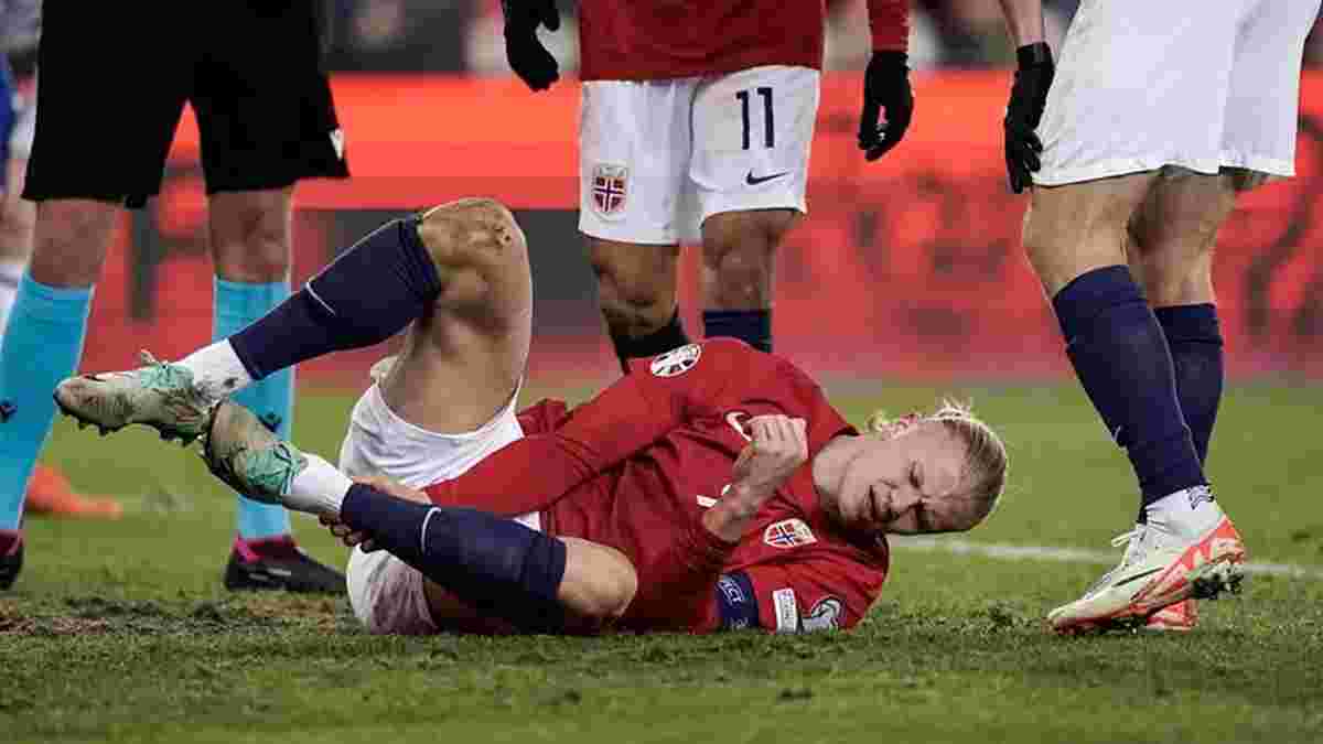 Холанд пропустит матч сборной Норвегии из-за травмы – до поединка с Ливерпулем всего неделя