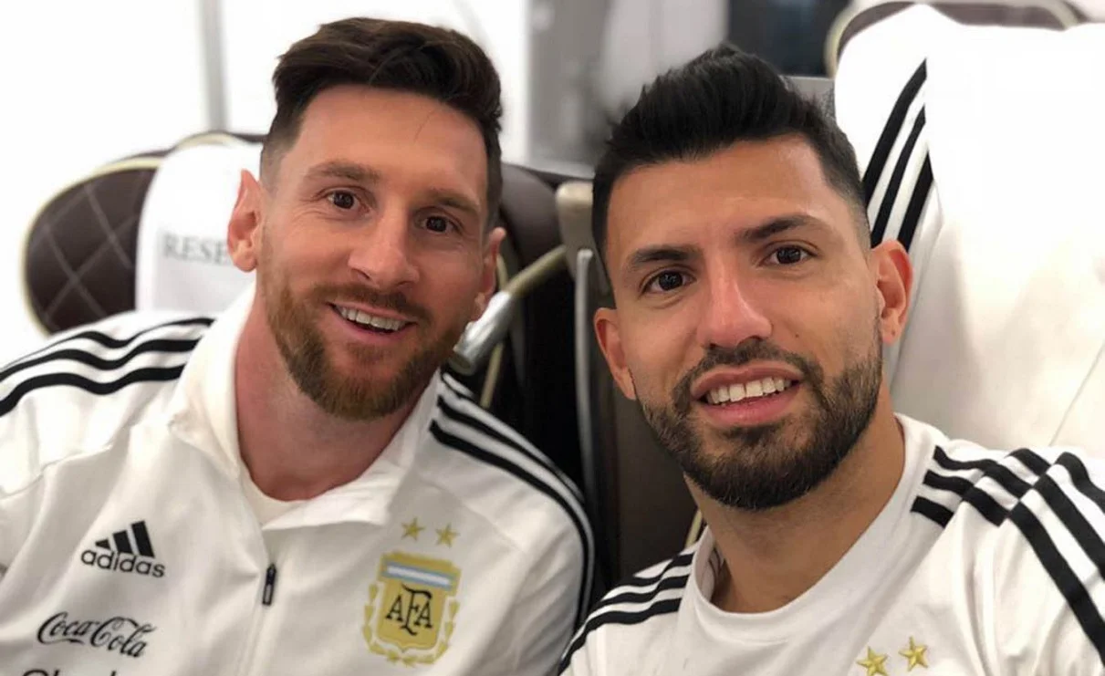 Месси и Агуэро / Фото с Instagram