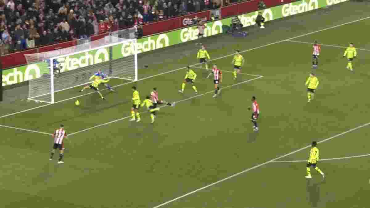 Спасительный сейв Зинченко и дебют Ярмолюка в видеообзоре матча Брентфорд – Арсенал