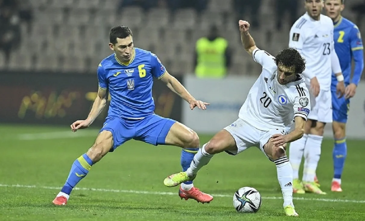 Украина против Боснии в отборе ЧМ-2022 / Сайт УАФ