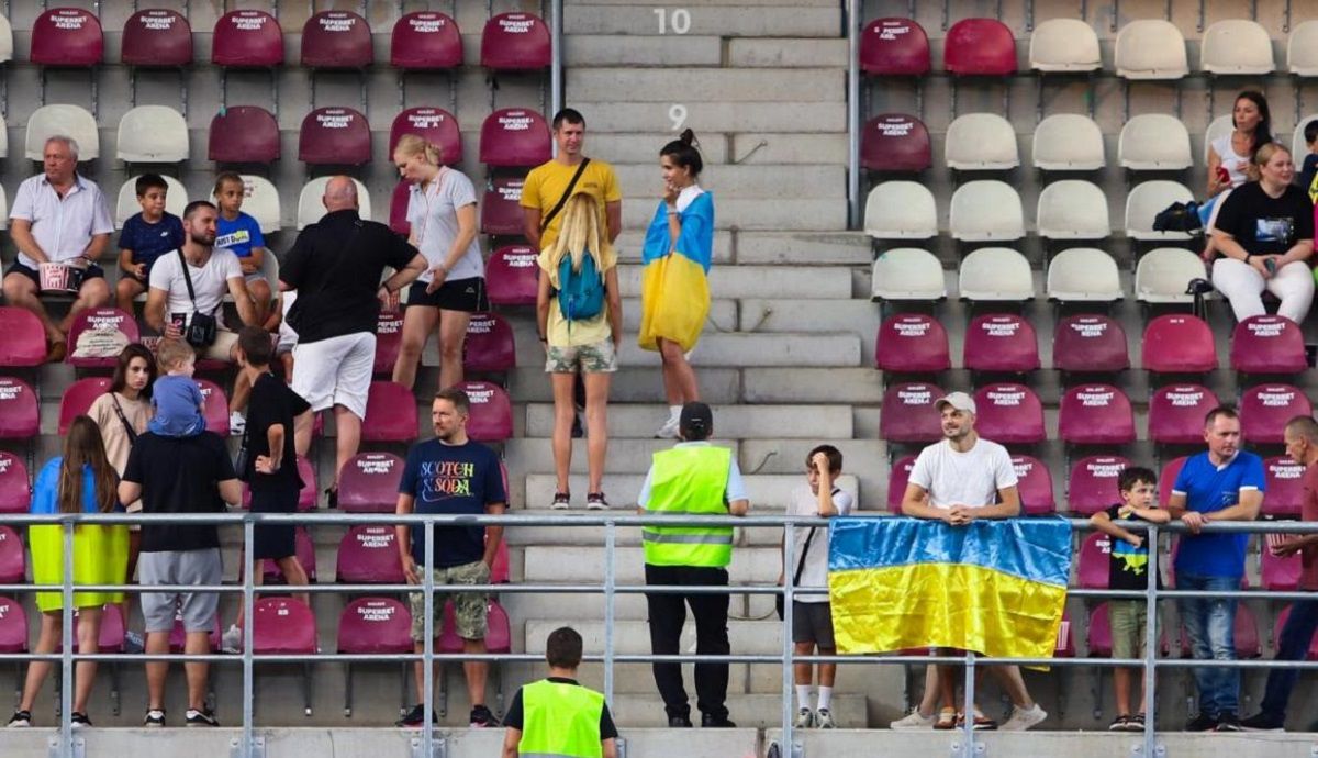 Украинские болельщики / Фото О. Щербицкой