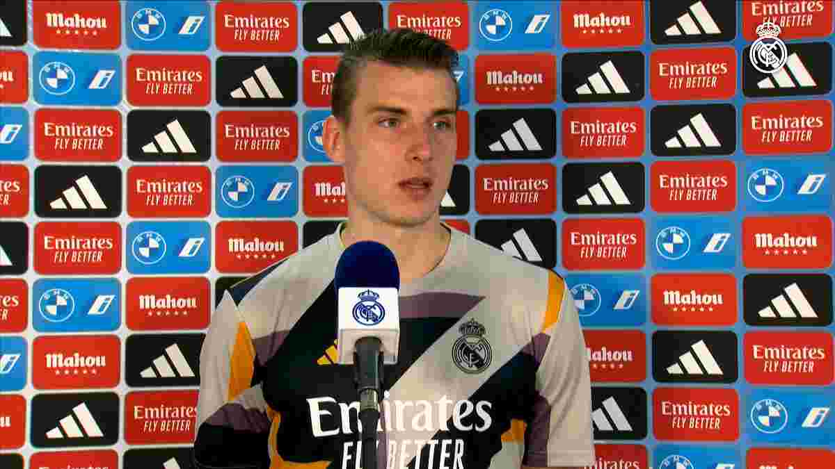 Лунін висловив "претензії" гравцям Реала після перемоги над Гранадою: "У мене відмерзли пальці"