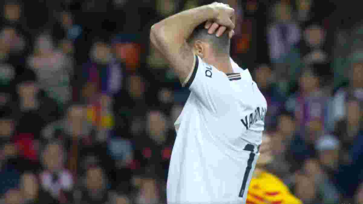Втрачений шанс Яремчука у відеоогляді матчу Валенсія – Барселона – 1:1