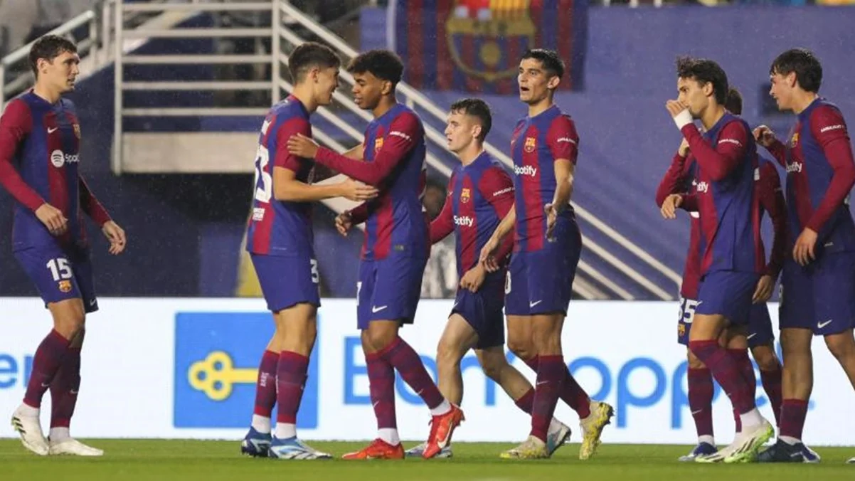 Игроки каталонцев / фото: EFE