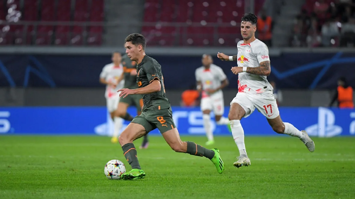 Судаков против РБ Лейпциг / Сайт Шахтера